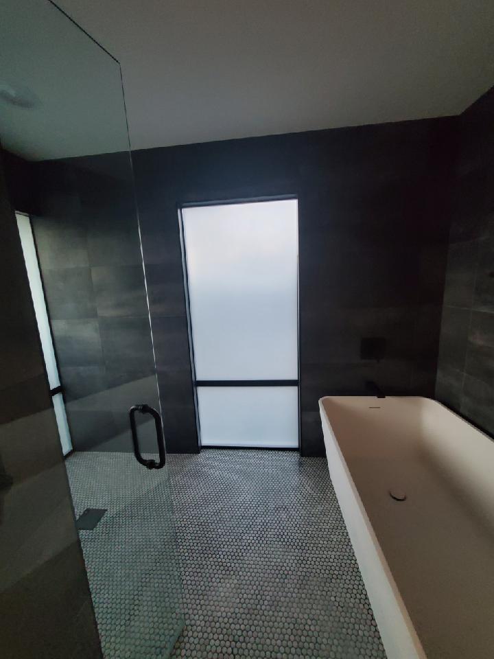 Frost privacy film In bathroom